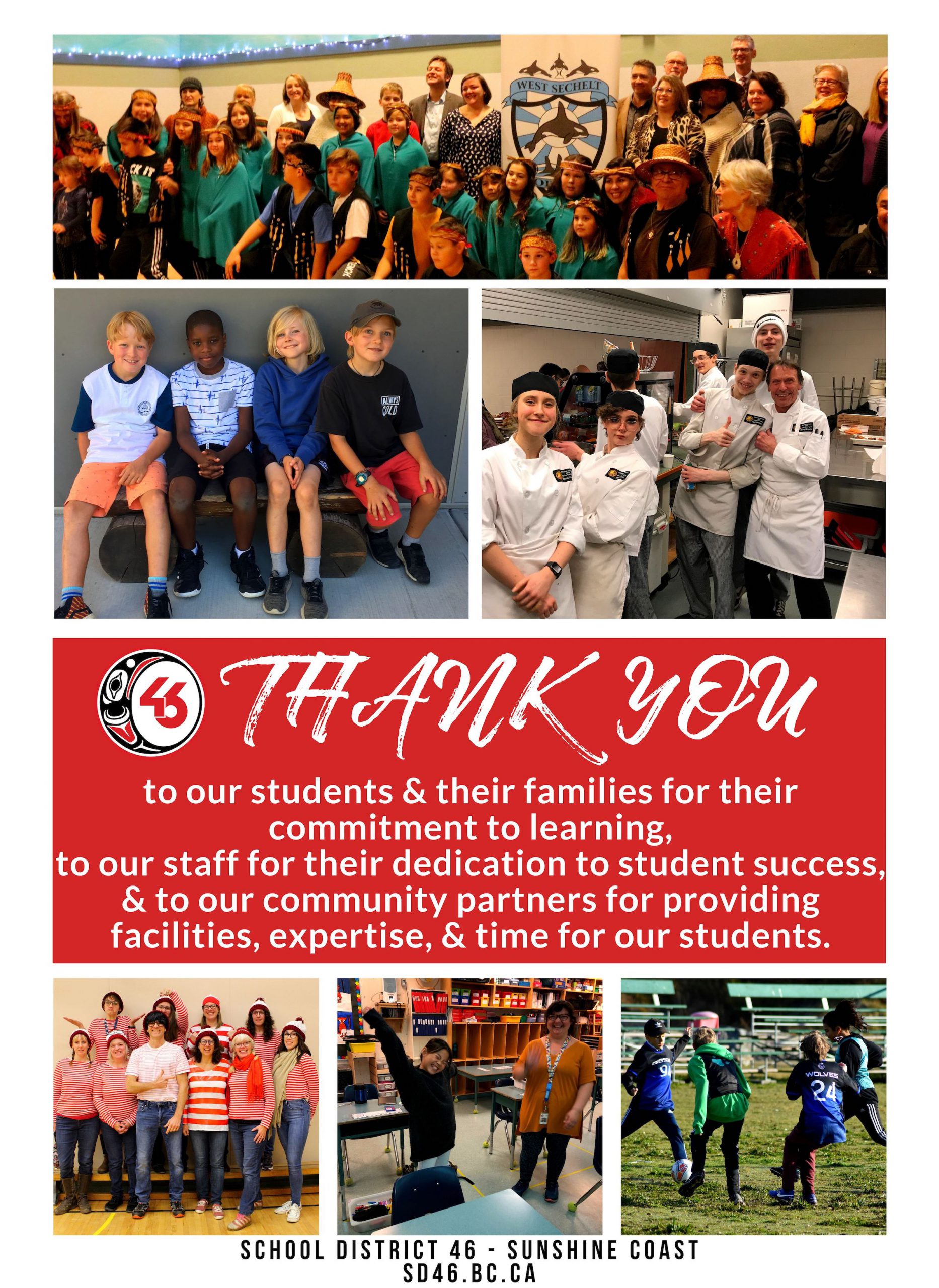 Thank you to our students, staff, and community! | School District 46