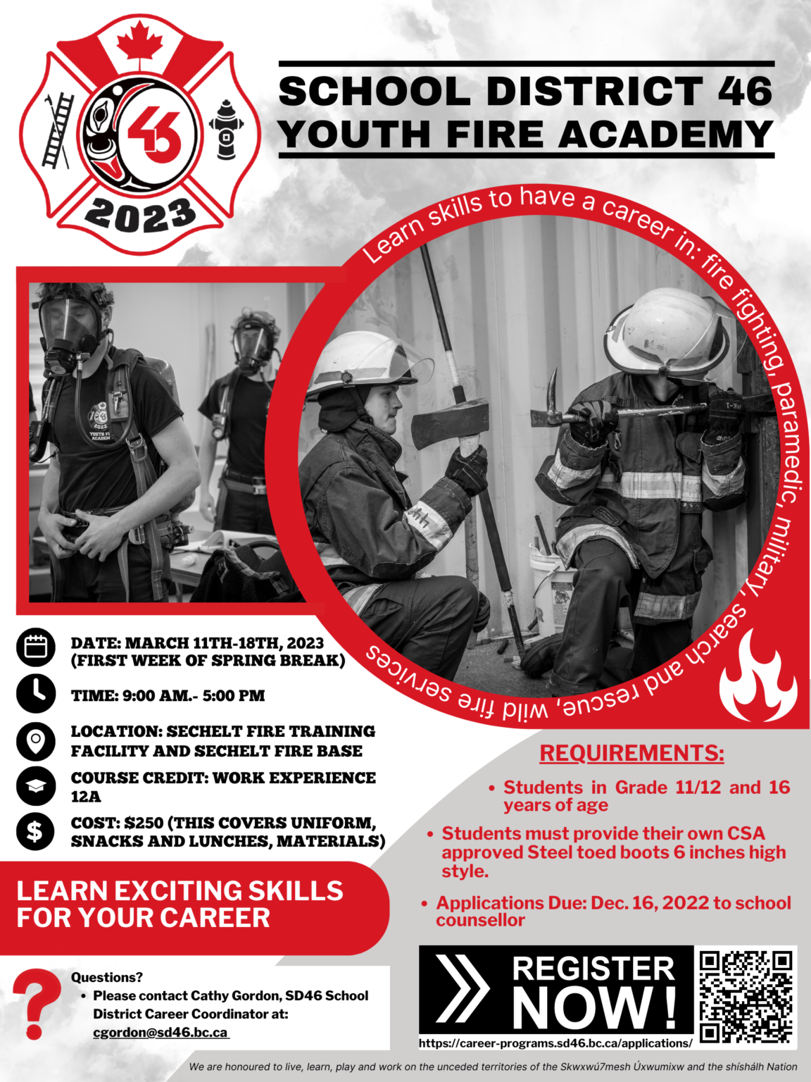 Youth Fire Fighter Academy 2023 | School District 46